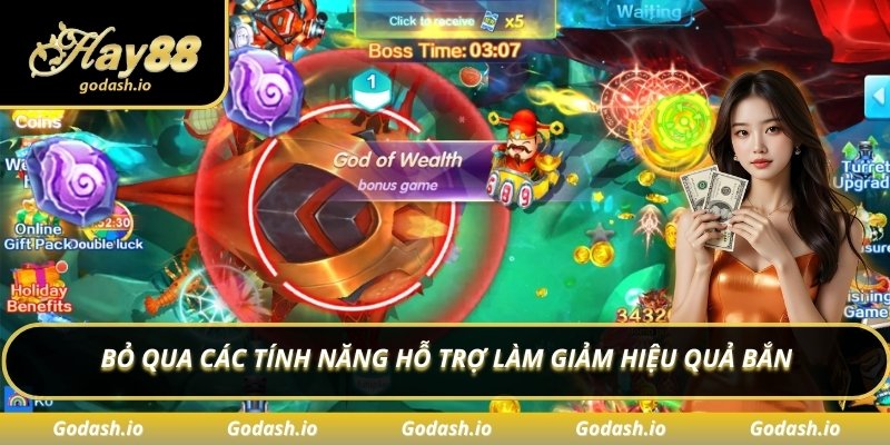 Bỏ qua các tính năng hỗ trợ làm giảm hiệu quả bắn