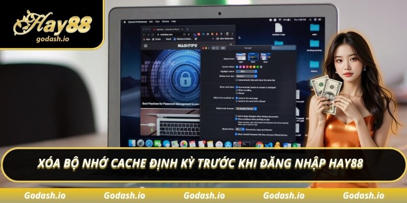 Xóa bộ nhớ cache định kỳ trước khi đăng nhập Hay88